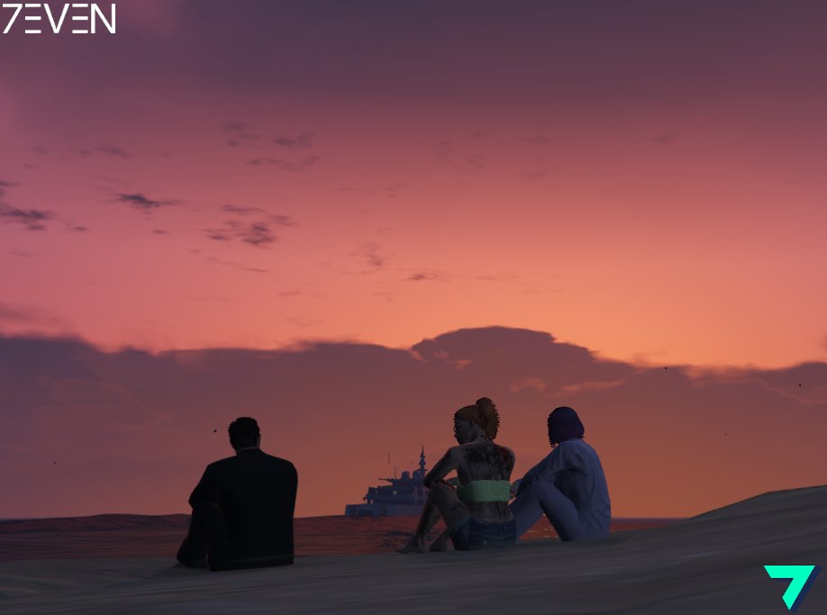 sevenrp_fivem's tweet photo. The beach and sunset are all you need after a hard day of work - Sam

https://t.co/6n0s5o58iE #sevenrp #roleplay #fivem #GTAV https://t.co/BMCVxGNbYQ