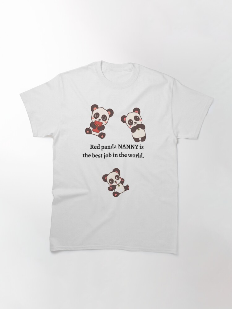 Mothers Day Special... A POPULAR STYLE T-SHIRTS. 'Red Panda Nanny Is The best job in the world ' T-shirts. redbubble.com/shop/ap/144887… #MothersDay #MothersDay2023 #mothers #mothersdaygifts #MothersDayGift #mothersdaygiftideas