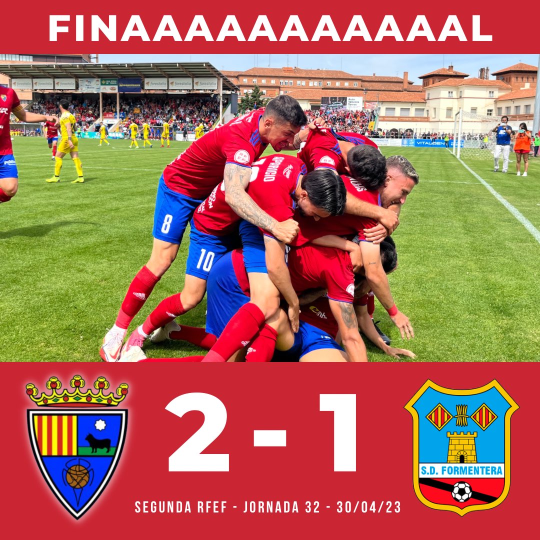⏱️ FIN | 2️⃣-1️⃣ | ¡FINAAAAAAAAAL, FINAAAAAAAAAAL, FINAAAAAAAAAL!

¡ESTE EQUIPO LO HA CONSEGUIDOOOOOO! Los goles de Villa y Guille dan la victoria, el campeonato y el ascenso a un Club Deportivo Teruel que lo mereció de principio a fin.
¡VAAAAAAMOS TERUEL! 

#TeruelFormentera ❤️💙