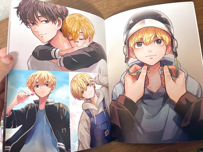 イラスト本、サンプルを一部アップします B5フルカラー20ページ (本文16ページ)800円 イベント当日は見本をスペースに置く予定です!