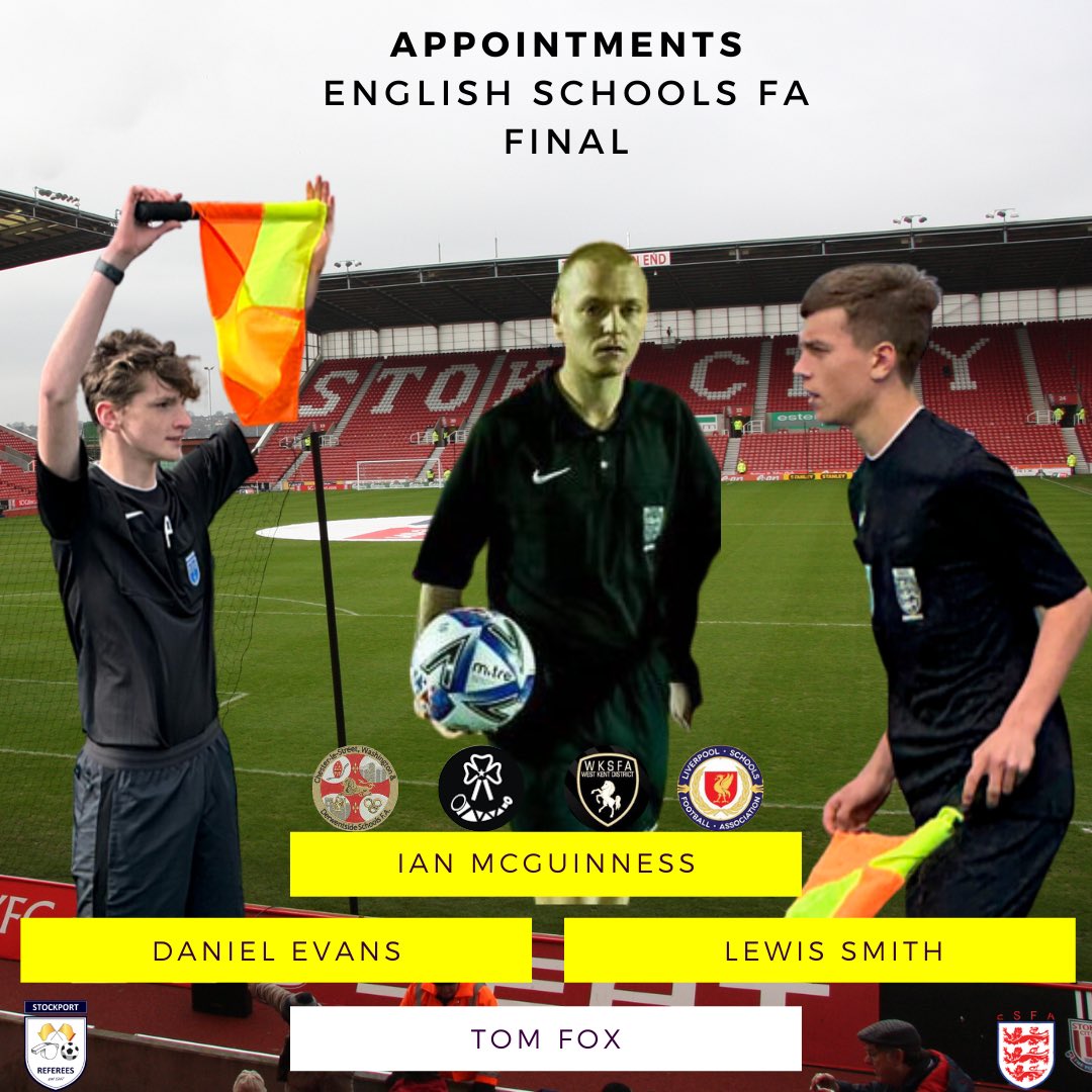 Stockport Referees on Twitter "🏟️ Huge day for our members, Ian