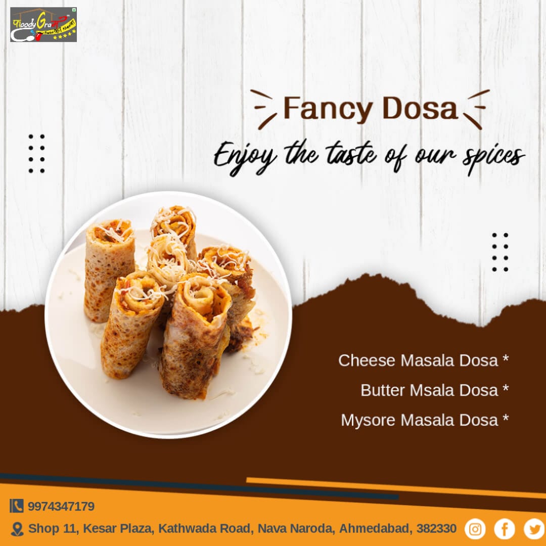 GramFoody's tweet photo. <<<< Dosa to bahot khaya hoga >>>>
<< Fancy Dosa bhi #TRY KARO>>
.
.
.
.
.
18 types of FANCY Dosa available at our Outlet.

Order Online - https://t.co/k5lLHNCbVu &amp; Zomato/Swiggy

#foodygram #dosa #southindianfood #foodie #food #indianfood https://t.co/jMJVF0SSZT
