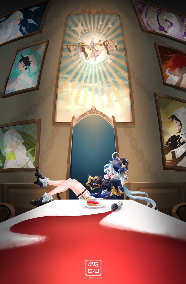 __megu00's tweet photo. Folly of the Divine---

#原神 #GenshinImpact #Focalors #fontaine https://t.co/hNFlqqpeC7