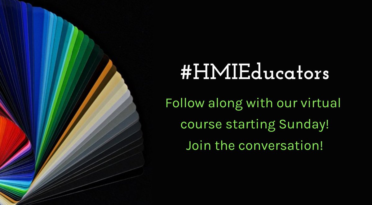 Our #HMIeducators course starts TOMORROW! Follow along and tag us all week! 

@JamesCHudspeth @JeffreyHuntMD @mpusic @jennifermeka @jmostwin @keefer007 @knordgre @subharamani @kogillil @krisemilymd @lizgaufberg @YoonSooPark2 @NthibodeauJarry @supergirlvk

#MedEd #HPE #MedTwitter