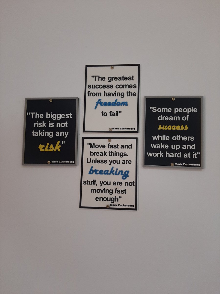 techie_elmendy's tweet photo. When I saw this tweet, loved it... then I reached out to @jukaliond for @make3dgambia to print customized wall frames / canvas with Mark Zuckerberg's quotes. Here we are... they did it beyond my expectations. https://t.co/IR8fQfuqnd