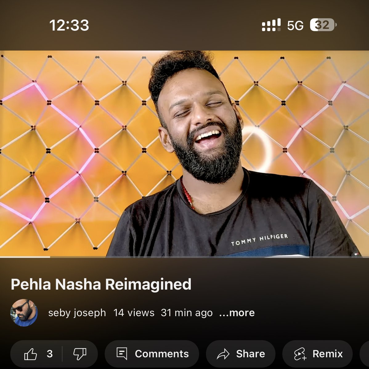 sebyjoseph1's tweet photo. I made a cover of Pehla Nasha using only my IPhone.
Check it out
https://t.co/QWgN84TwPL

#pehlanasha #cover #aamirkhan #uditnarayan #sadhanasargam #ayeshajhulka #jojeetawohisikandar #shotoniphone #garageband #iphone #lovesong #hindisong #bolywoodsong https://t.co/L438dY6UyY