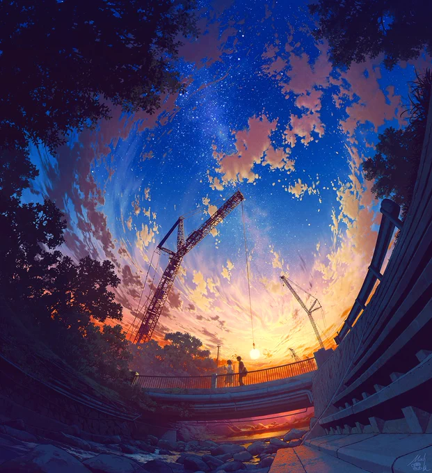 風景イラスト 「もう少しだけ」