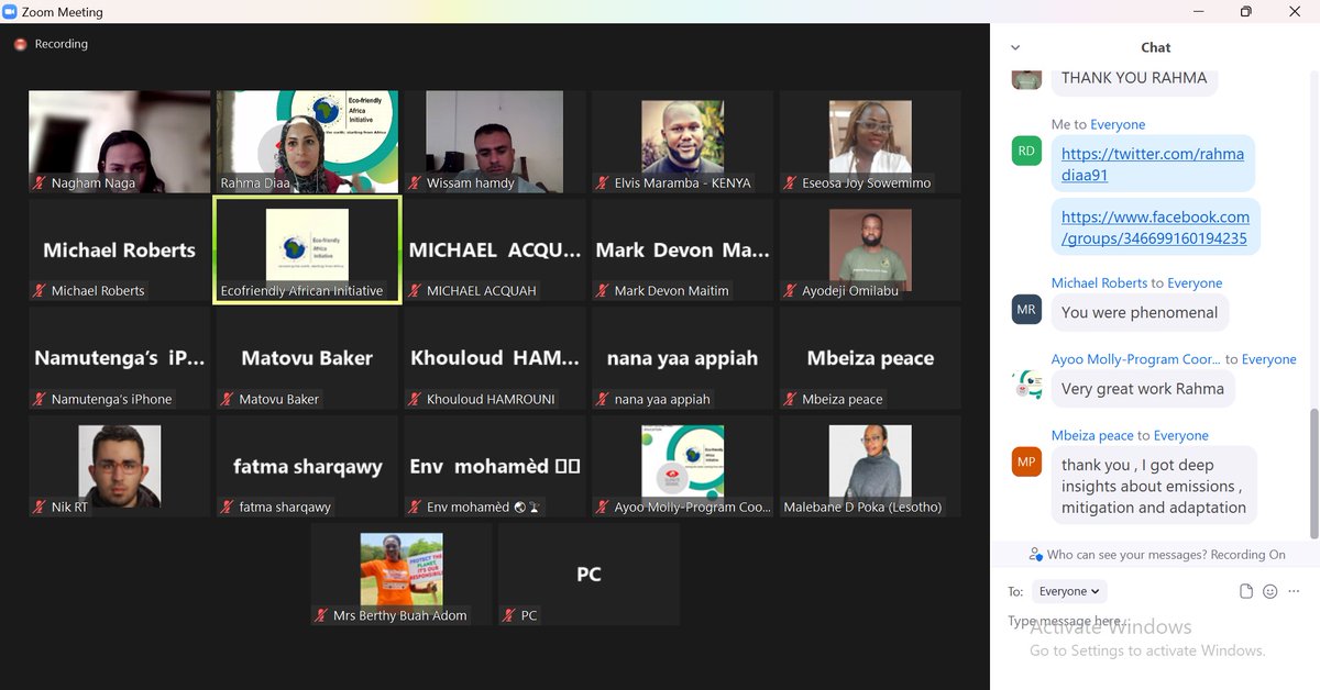 rahmadiaa91's tweet photo. I was pleased to train 30 African and Arab male and female colleagues today on climate reporting within Masterclass on Environmental Journalism Storytelling and Education organized by @EcofriendlyA  in cooperation with my initiative @climateschool1 https://t.co/NJ5KxLBaCj