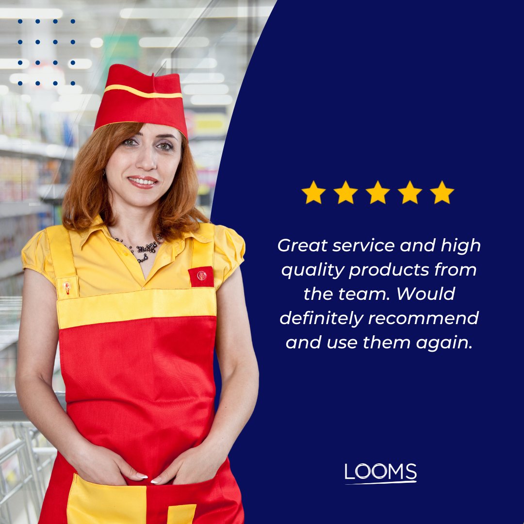 LoomsUk's tweet photo. We take pride in providing exceptional service and top-quality products to meet your unique workwear and embroidery needs. Don't just take our word for it - hear from our happy customers and experience the difference for yourself!  💯

#loomsuk #workwear #ukclothing #embroideryuk https://t.co/38JhdJSq1X