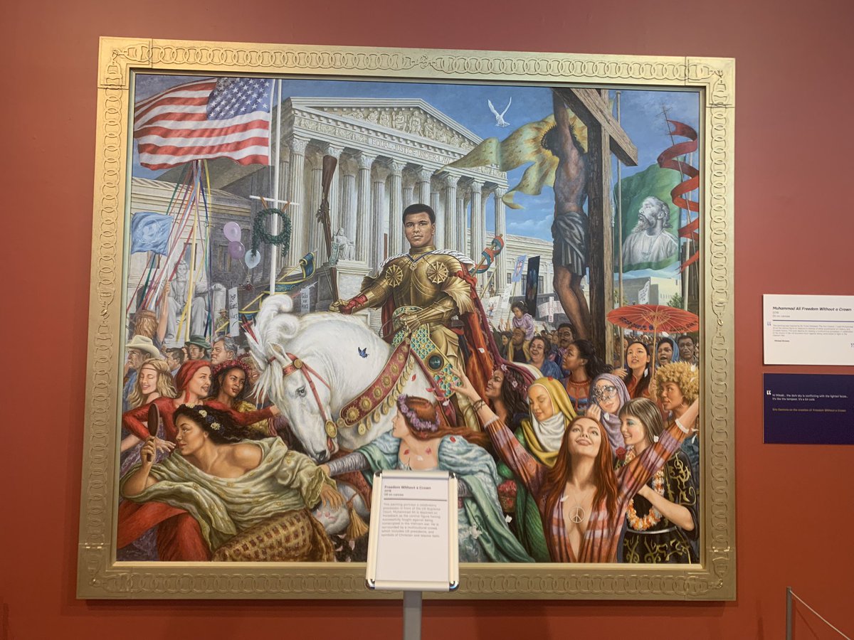 tree_tricia's tweet photo. Phenomenal social and political paintings by Manchester artist Michael Brown! They really are mouth dropping paintings! You can see them at the National Football Museum Manchester. It’s worth the trip! https://t.co/igPVFvHQ7O