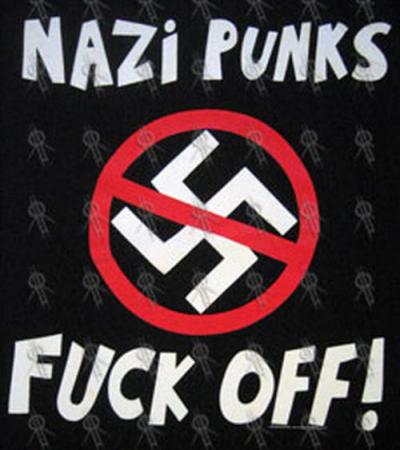 "Punk ain't no religious cult
Punk means thinking for yourself
You ain't hardcore 'cause you spike your hair
When a jock still lives inside your head
Nazi punks
Nazi punks
Nazi punks, fuck off!
Nazi punks
Nazi punks
Nazi punks, fuck off!..."