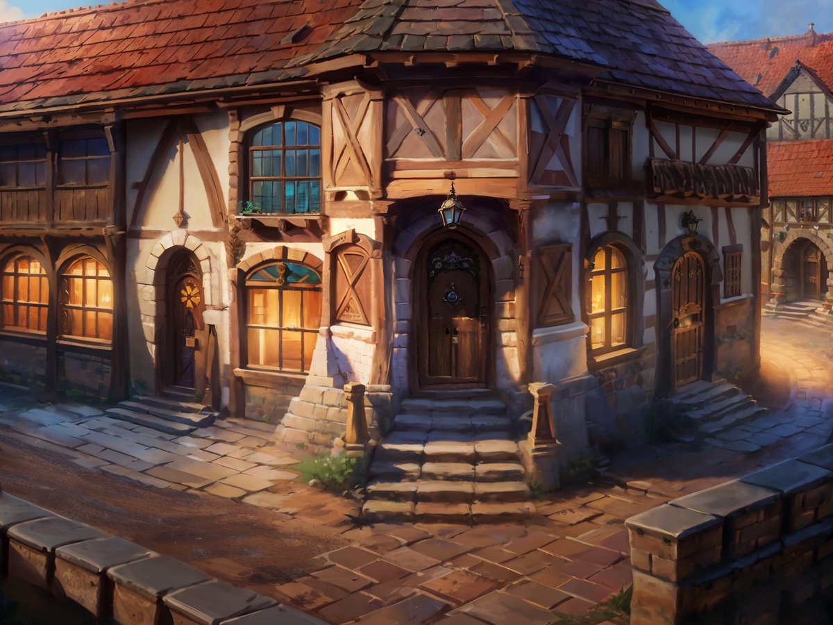 HypnZA's tweet photo. Spielburg (from #QuestForGlory 1) by Juan Pablo De Miguel - https://t.co/3FZJXEL1UE https://t.co/u6M2Zj1slD