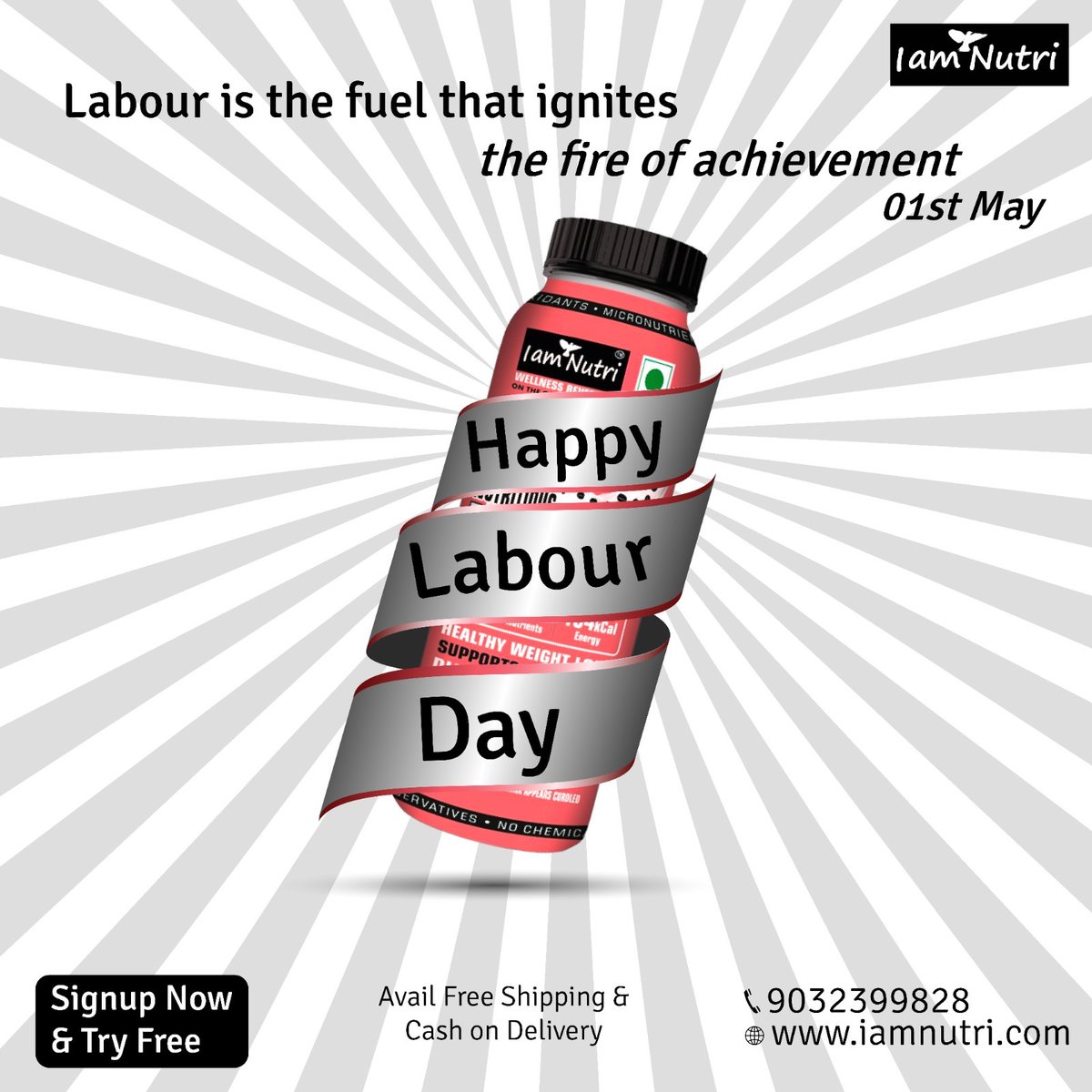 iam_nutri's tweet photo. Let us make the occasion of May Day a memorable one by working hard in life and inspiring others to do the same. 
Happy May Day.

#IamNutri #happymayday #worldlabourday #healthydrink #instagood #poweryourself #laborday #WorkersDay #dedication #hardwork #workout #energy #mayday https://t.co/OJlJK76AFq