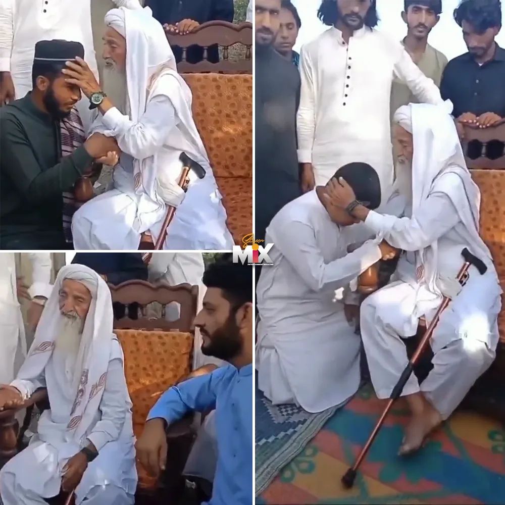 الشيخ عبد القادر بخش الذي أصبح حديث مواقع التواصل الإجتماعي الفترة الأخيرة في أحدث ظهور من حدث شهد حضور العديد من الباكستانيين ليأخذون مباركته وكأنه ولي من أولياء الله.