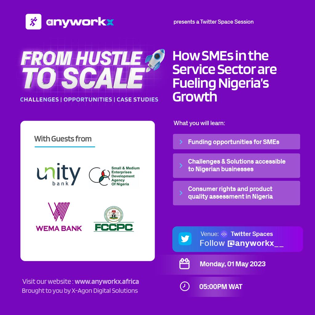 24 HOURS TO GO!

Do you want to learn how to scale your business as a vendor and learn about available funding opportunities for your business?

Set Space Reminder for tomorrow below
x.com/i/spaces/1mygn…

#SMES #unitybank #wemabank #fccpc #smedan #anyworkx #vendor