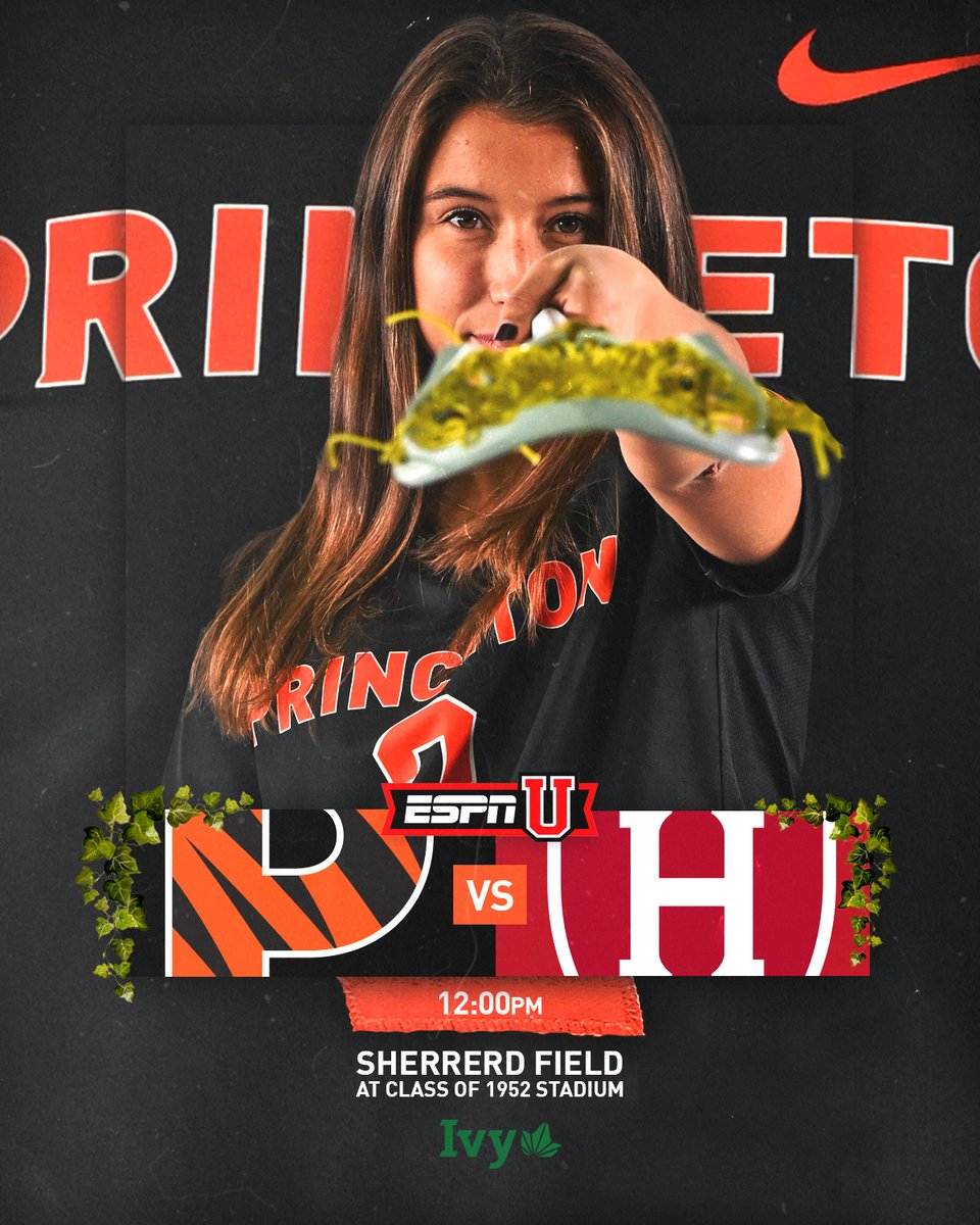 princetonwlax's tweet photo. One More At Sherrerd Field!

The Tigers and Crimson battle on national TV today to settle the pairings for next week's Ivy League Tournament!

🥍: 12 p.m.
📺: @ESPN 
💻: https://t.co/Vgad0OGrWc
🌎: https://t.co/zhWRk0d13r
📊: https://t.co/Yl2DTgYlbM https://t.co/8YnxYyOq5o