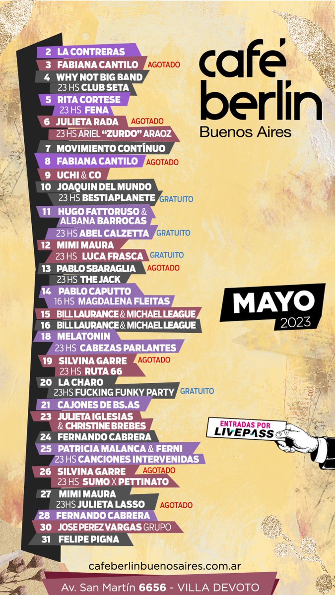 Mayo en Café Berlín.