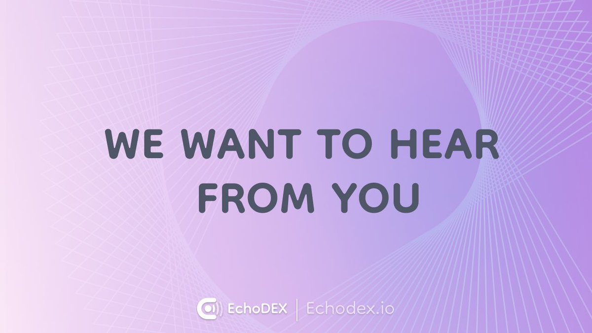 Echo_DEX's tweet photo. Our development team has been working hard to bring you the best decentralized exchange experience on the #LineaTestnet. 💪🚀
Since we never stop building, #testnet feedback is crucial to our development process. Leave us your feedback and help shape the future of #EchoDEX 👇 https://t.co/WvlGjbsnD2
