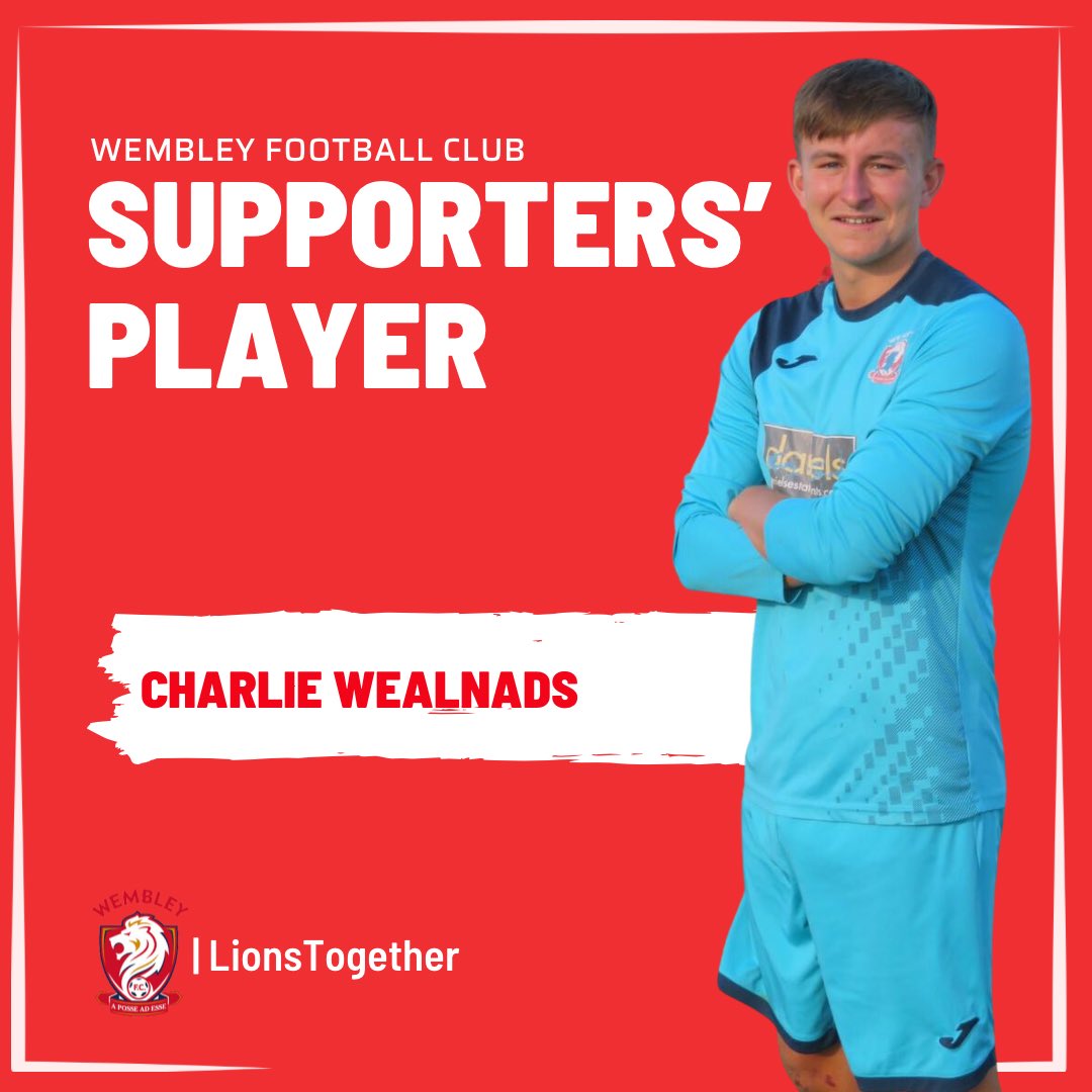 Our 2022/23 Supporters’ Player of the year: 

Charlie Wealands

🦁 #LionsTogether