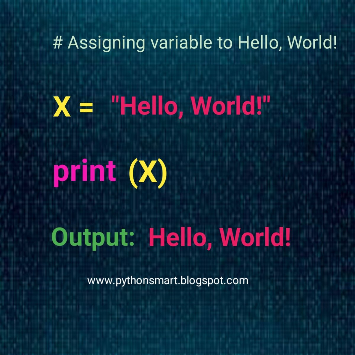 Pythonsmartprog's tweet image. pythonsmart.blogspot.com/2023/04/python…
Variables in Python