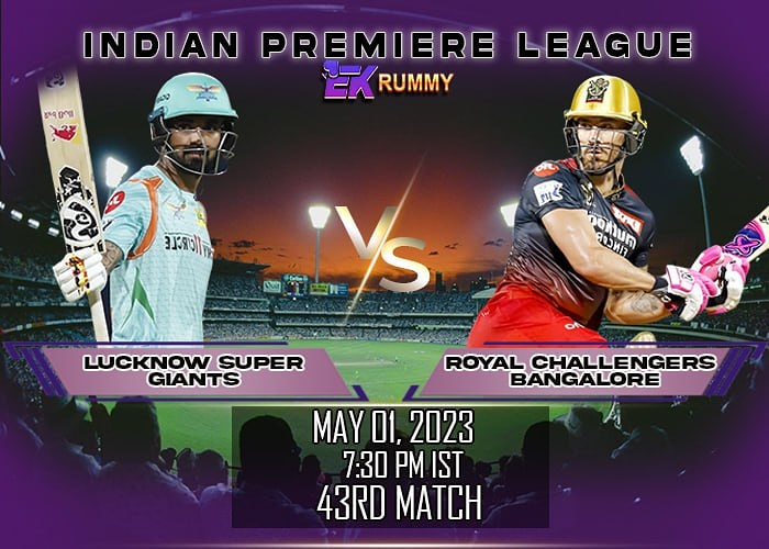 ekrummy_money's tweet photo. LSG 🆚 RCB__ The upcoming match of IPL 2023 will see LSG taking on RCB on their home ground as they look to avoid a hat-trick of losses on the same venue. 🏟 🤜🏽🤛🏽
Visit now for more Details....
#EKRummy #IPL2023 #LucknowSuperGiants #RoyalChallengersBangalore #match43 https://t.co/tVF5gcBQPJ