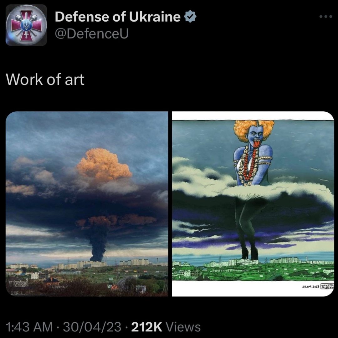 Humanitarian aid from India to ukraine is coming from lots of Indian hindu tax payers
See what these people giving back
This is wat Ukraine society think about Hindu
Seriously, pathetic people🤮
May Maha kali will show u d real work of art in ur country
@DefenceU #shameonUkraine