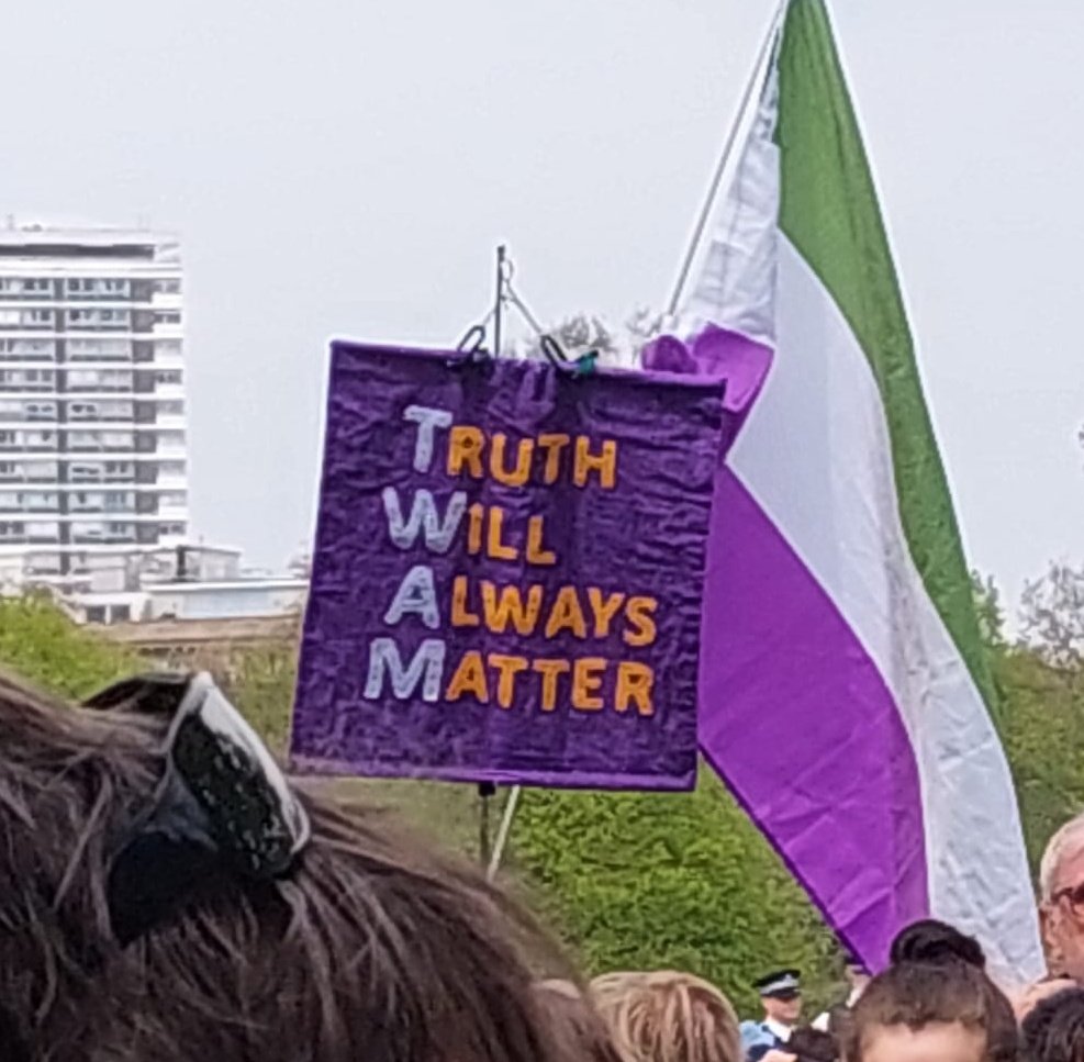 FemNorthern's tweet photo. We see what you did there 😉
Love it. 

Truth will always win out. 

#LetWomenSpeak https://t.co/6yHPjJfmqY