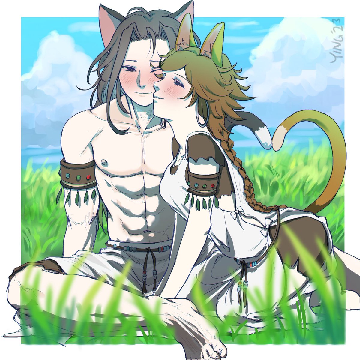 #今月描いた絵を晒そう
4月也在无脑Hikari推的状态下度过了呢 
