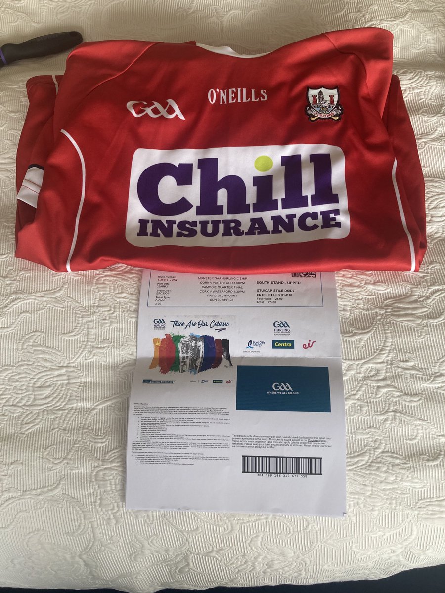 Cork Hurling History 🔴⚪️ on Twitter "Jersey check, Tickets check, the victory 🤞"