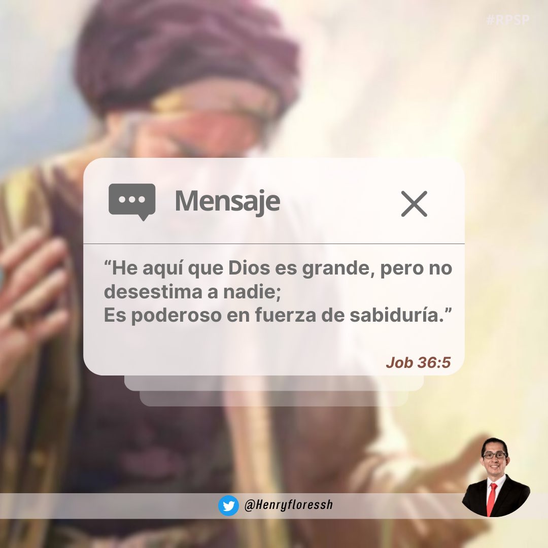 JOB 36

Si Dios fuera pequeño, despreciaría lo pequeño; si fuera débil, desdeñaría a los débiles; pero, viendo que no es ninguno de estos, sino que es Dios sobre todo, bendito por los siglos. La magnanimidad de Dios es la razón por la cual él no desprecia a nadie.

#Rpsp