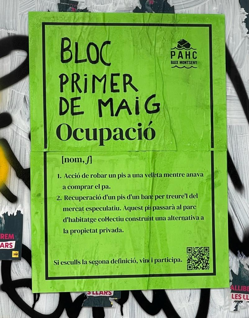 🔥 TORNAREM A FER-HO

Ens llevem més convençudes que mai.

Per les 9 famílies desallotjades.
Per les companyes identificades i ferides.
Per tots i totes les que lluiten.

Viure no és delicte!✊🏽