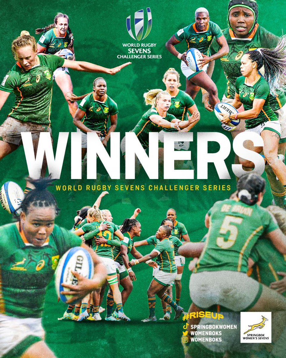 Beyond ecstatic for <a href="/WomenBoks/">SA Women's Rugby</a> winning @WorldRugby7s #ChallengerSeries to qualify for HSBC Core Series ‘23/24 😢😩🥲🥰🔥⚡️💙❤️💚

#StrongerTogether
#RiseUp