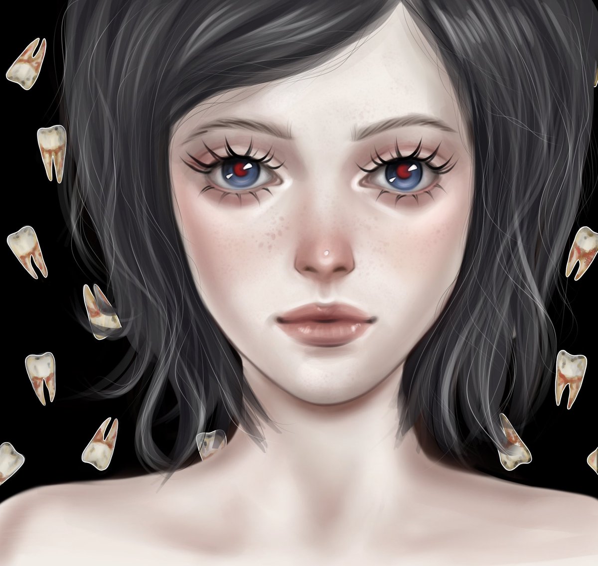 AloonaTheArte's tweet photo. A tooth fairy 
#digitalart #procreate #conceptart https://t.co/XBqfkh5Hiw