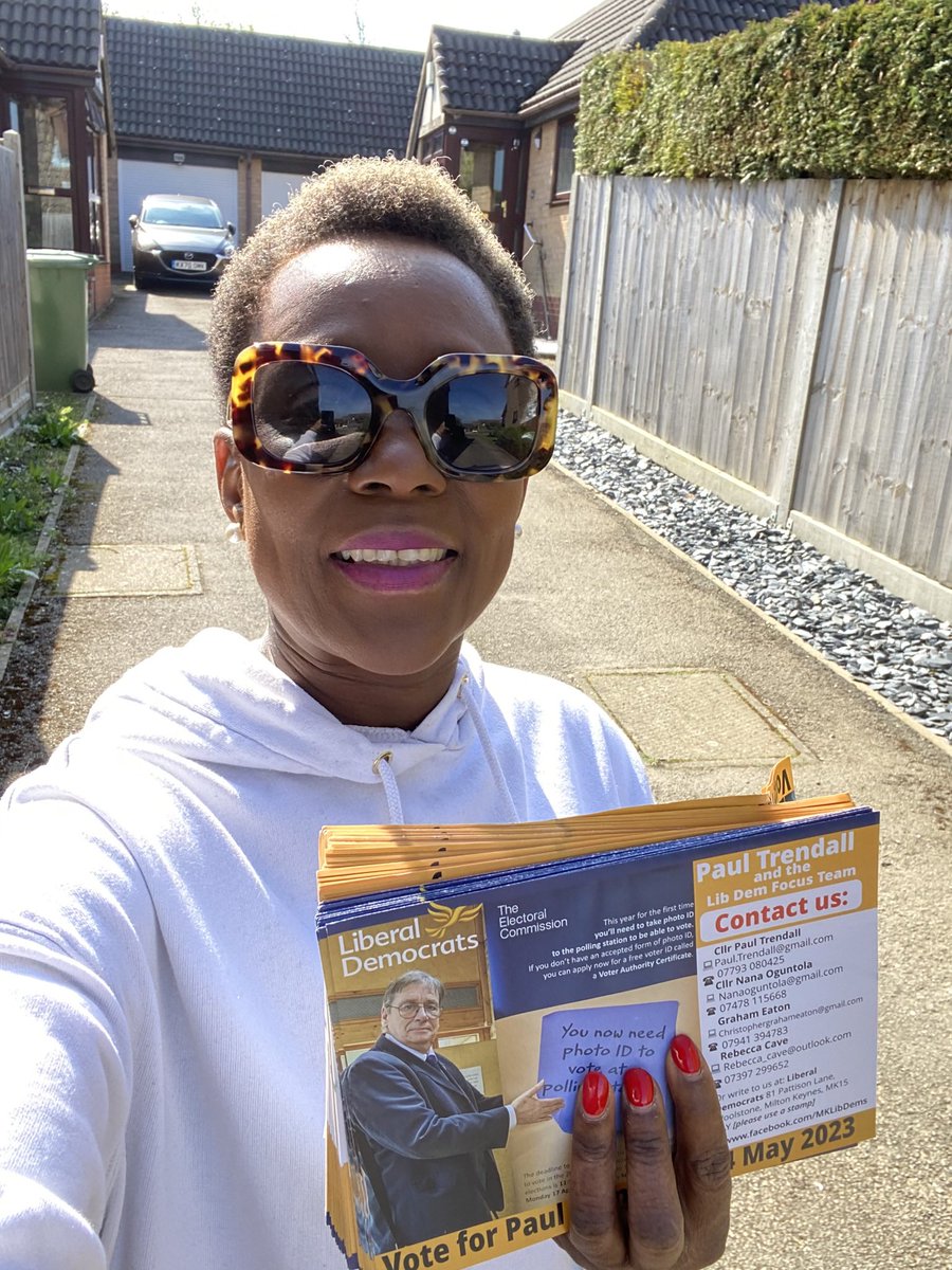 NanaforMKLibDem's tweet image. Delivering leaflets in Downs Barn today. Door suddenly opens and gentleman comes out holding the leaflet. He says ‘I don’t need it. I’ve already sent my postal vote in for Liberal Democrats’.
That’s what I like to hear.
#Elections2023 #VoteLibdem #voteliberaldemocrate