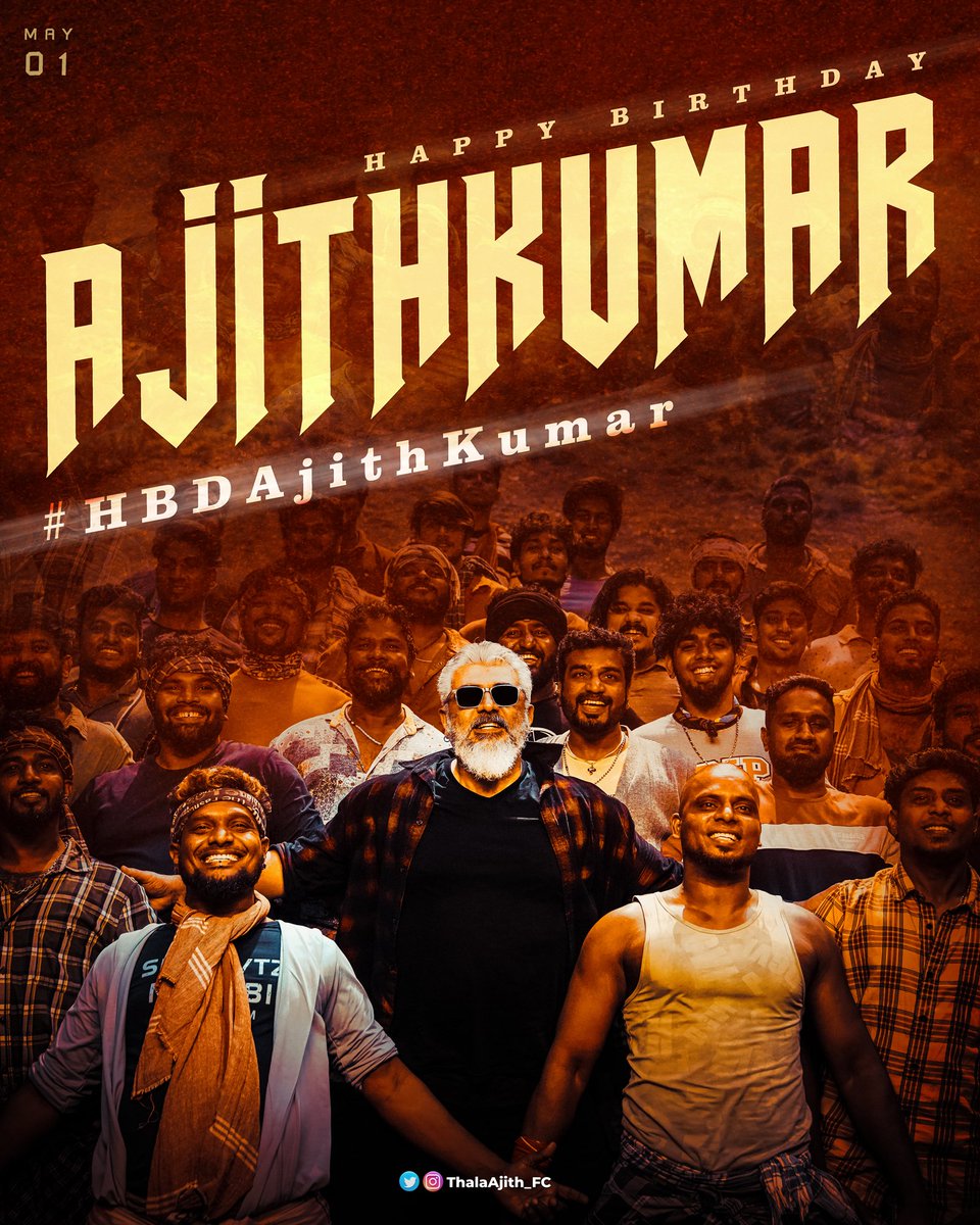 ThalaAjith_FC's tweet photo. Dear Ajithians 💪

Let's Start the PARTY 🎉

Let's Start the TREND 📈

Let's Do the Remarkable Celebration for our Idol/Icon Birthday 🎂🥳

Here is the Tag For Tonight

👉 #HBDAjithKumar

Strike and Spread the Tag Maximum To The Core 🎇 https://t.co/QqSym4GEWl