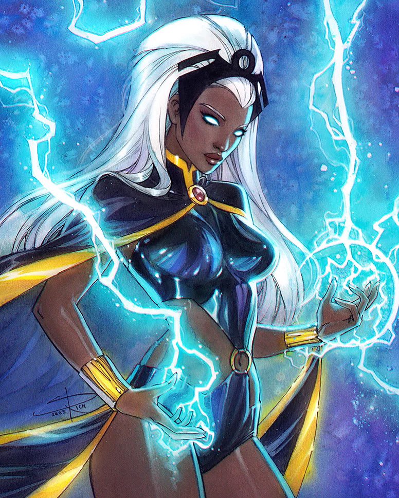 XMen_C_O_T_A's tweet photo. When you try to find a flaw or an inconsistency and you fail to find any!!! Excellent depiction of Storm by @Sabine_rich for the variant of Storm #1 for @Unknown_Comics
#storm #xmen #xmengold https://t.co/adZ29FqEBC