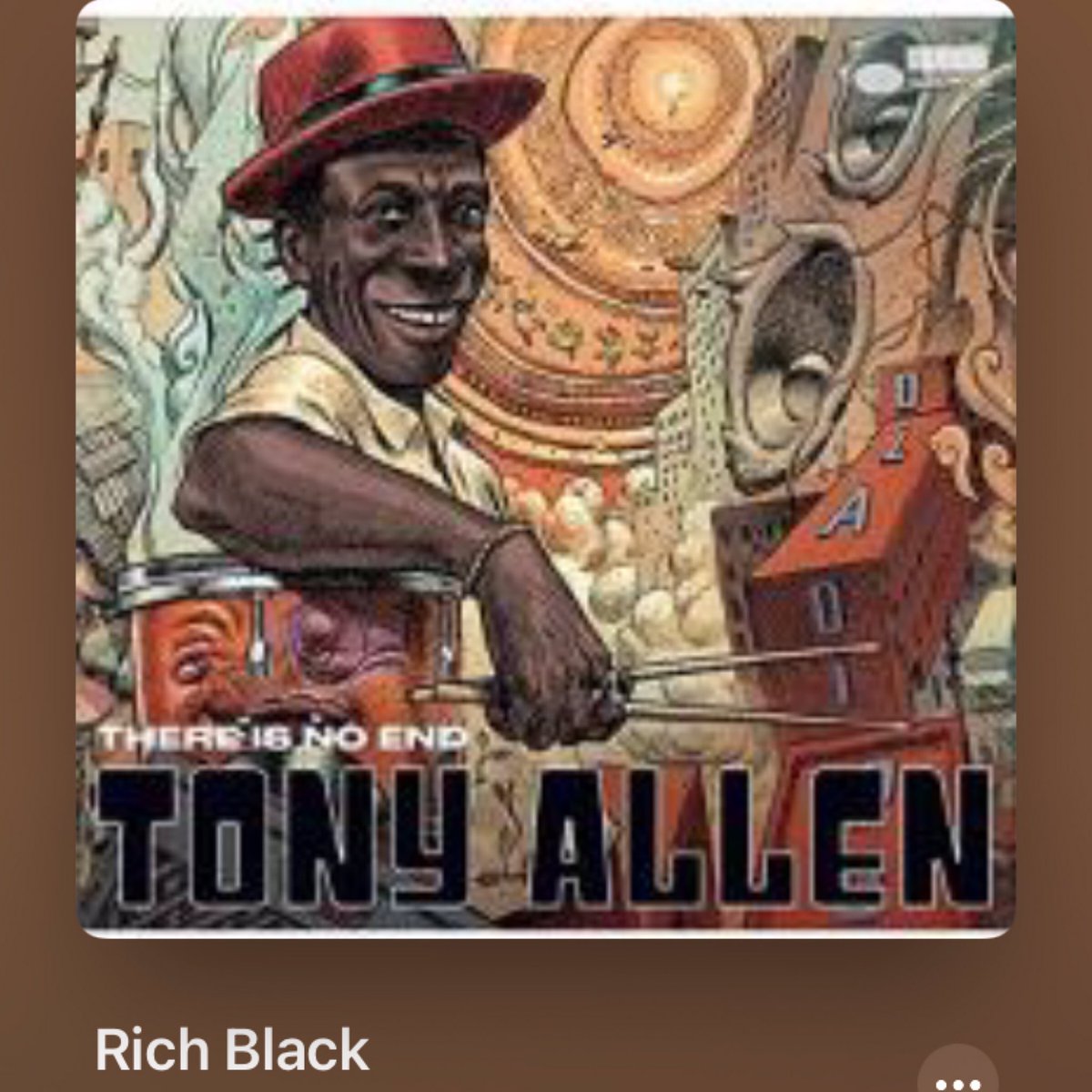 #NowPlaying
🎵 Rich Black
by 🎵 Tony Allen featuring Koreatown Oddity
from 🎵 There Is No End
#TonyAllen #groove #afrobeat 
#KoreatownOddity
#DomniquePurdy #VincentTaeger #VincentTaurelle