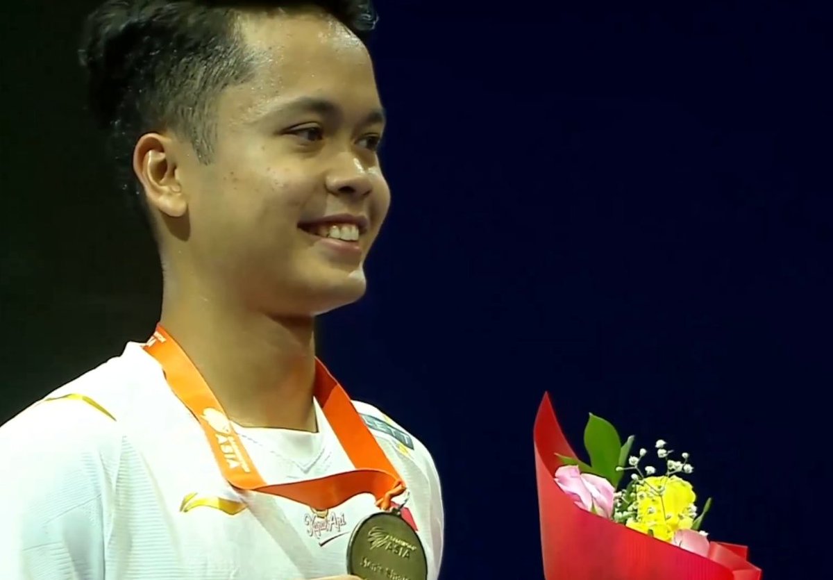 BadmintonTalk's tweet photo. Men's Singles #BAC2023

🥇Anthony Sinisuka Ginting (INA)
🥈Loh Kean Yew (SGP)
🥉Lu Guangzu (CHN)
🥉Kanta Tsuneyama (JPN) https://t.co/V48tY5rNSU