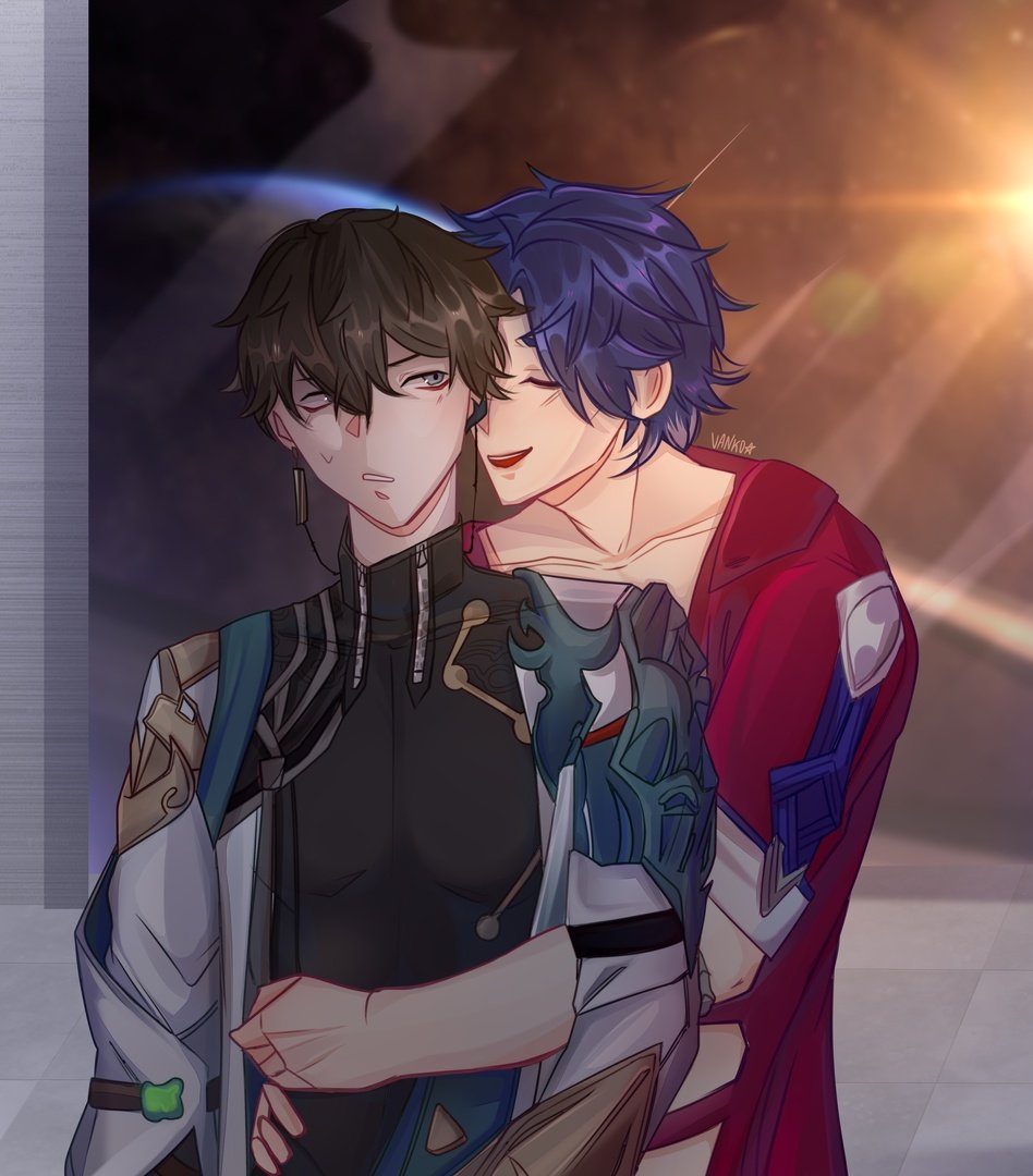 DJUDI_MEOW's tweet photo. Hello, StarRail lovers!💗💦
How do you feel about the new game?

#HonkaiStarRail #Danheng #Sampo #SampoKoski #SampoDan #SamHeng #SamDan https://t.co/JYtyjeucJh
