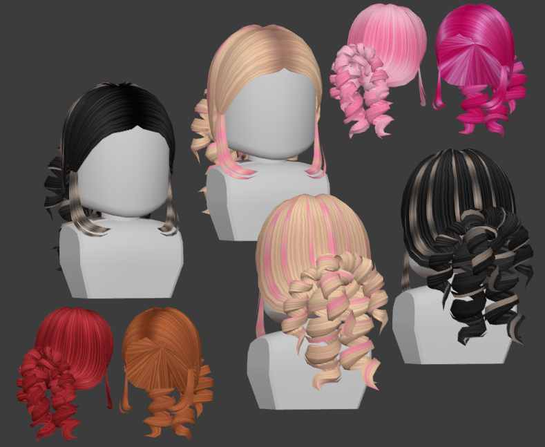 Blonde Flowy Pigtails - Roblox