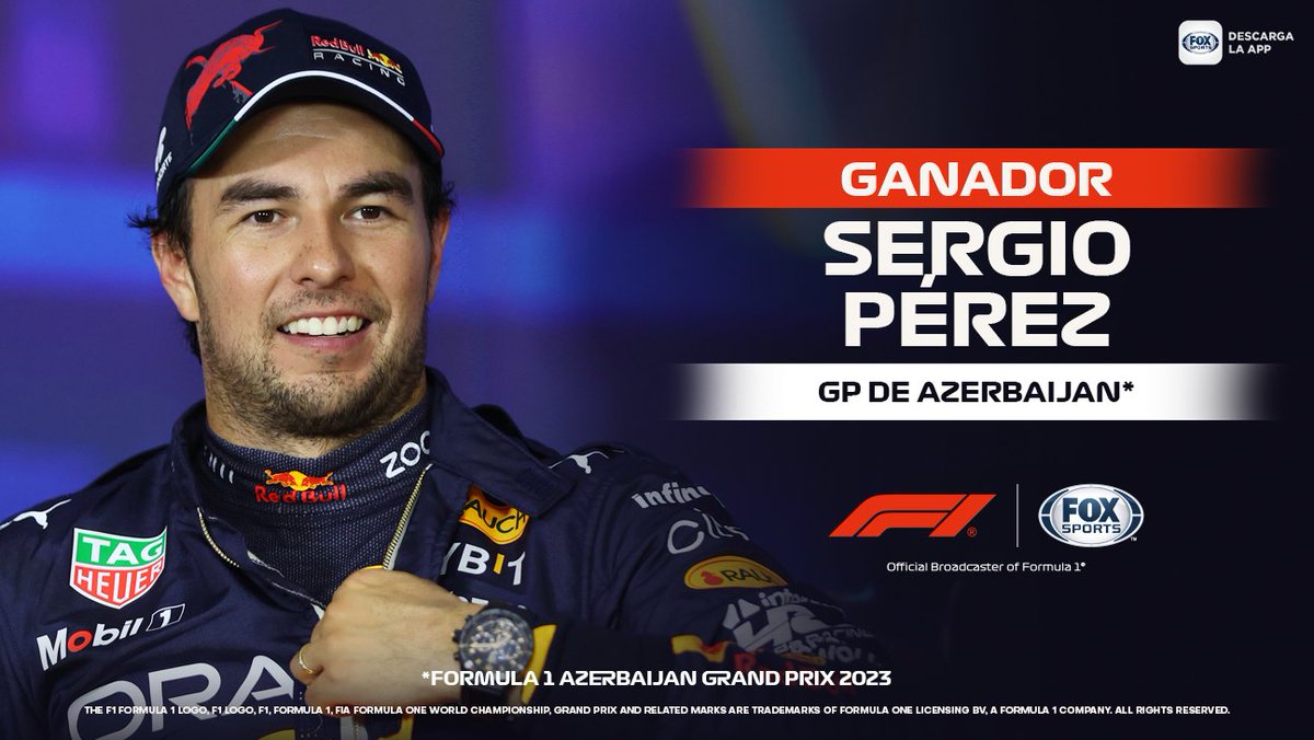 FOXSportsMX's tweet photo. THIS IS THE MEXICAN WAY! 🇲🇽❤ ¡VICTORIA PARA NUESTRO VIEJO SABROSO!

¡Checo Pérez VOLÓ en #AzerbaijanGP! EL #1 EN LA PISTA CALLEJERA 🔥

#F1xFSMX https://t.co/hYtvEdmxYg