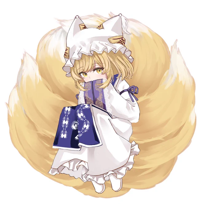 週刊藍さま⑰ これで来週の例大祭に向けて小物作ろうと思う  今から #東方Project #八雲藍