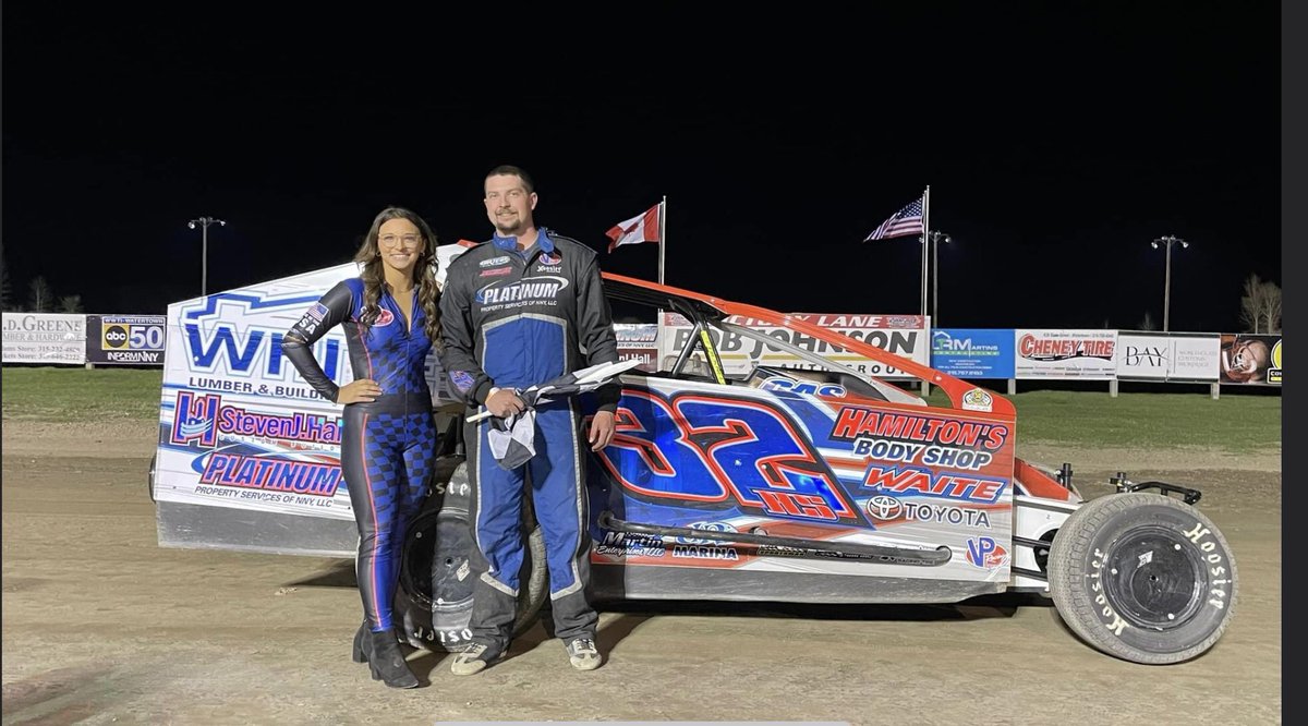 thinktankbrass's tweet photo. Racing Twitter is great. I wish @CanSpeedway had a presence. Here is the Bob Johnson auto group DIRTcar sportsman winner from Friday night. Ryan Shanahan. He has been so close for a couple years, finally getting it in to victory lane! https://t.co/YlV1NrGvUi