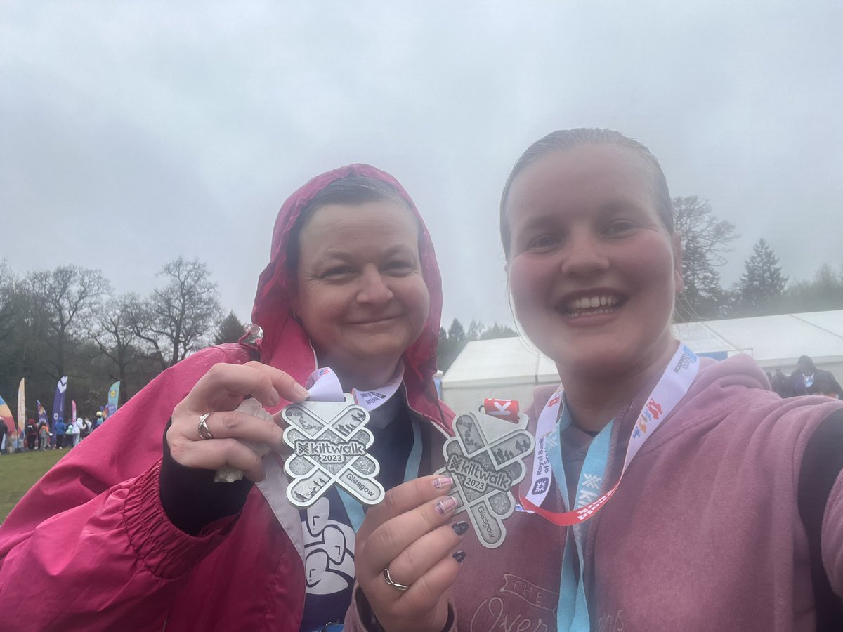 Stephanie and nicola have completed #Kiltwalk2023 for #TeamAlzScot we have now raised £755