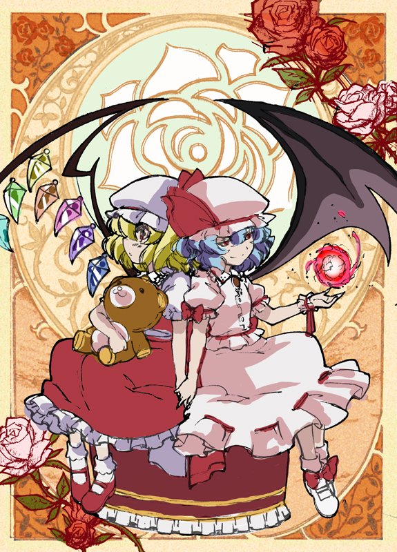4話ジャケはミュシャっぽくしたいと思い設計しました ※画像はラフ絵と背景原図。実際の背景は美術監督のぬまんさん画 紋章下地の薄緑の所、最初桃色系にしたのだけどなぜか印象が弱くどうしたものか…とミュシャ先生の本を日がな眺め、そうか補色系を使えば!と気づきました 発見と学びがありました☺