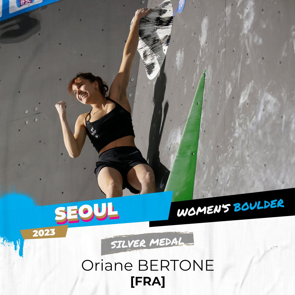 worldclimbing's tweet photo. The podium of the women's Boulder event in Seoul! 🇰🇷

#IFSC #SportClimbing #SeoulWC https://t.co/4fWGm1mqhO