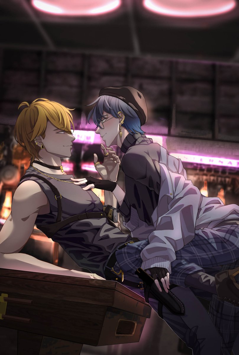 KaoruMi666's tweet image. #Lucake 🍰
Mafia V.S Spy ? 
本來想說三格簡單上個色
結果不小心太認真了....
KISS那格我再想想😅