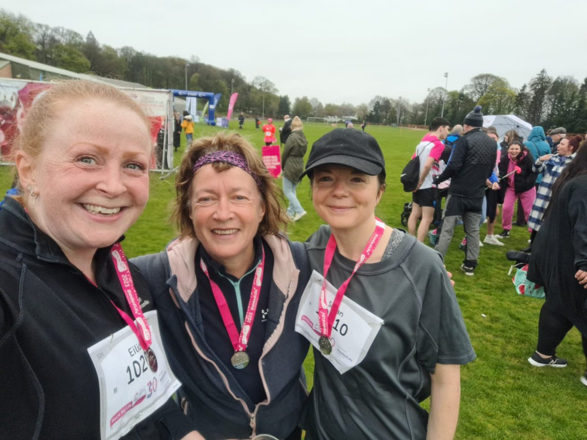StCharlesGla's tweet photo. Congratulations to Mrs Gow, Mrs Stratton and Mrs Swift who ran together to complete the @raceforlife today. Thankfully they have the #BankHoliday tomorrow to recover! #HelpBeatCancer #TogetherWeCanBeatCancer @CR_UK https://t.co/8t3CrOm8iN