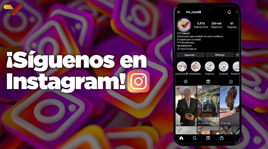 #SÍGUENOS📲| En nuestra cuenta de Instagram y mantente conectado con todo el contenido que tenemos para ti👉🏻bitly.ws/AgbH

#NoAMedidasCoercitivasUnilaterales