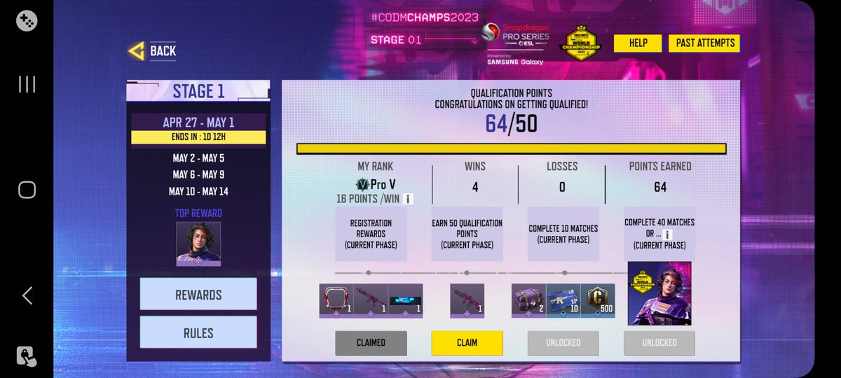 MapleSoupNL's tweet photo. Did a quick 4 ranked wins, for the 1st stage of qualifying for the Codmobile Championship. Just solo TDM ranked, and yeah I got to start grinding MP to get up to Legendary. 
#codmobilechamps2023 #codmobile #gunsmith #callofduty https://t.co/9BN3lbncXk
